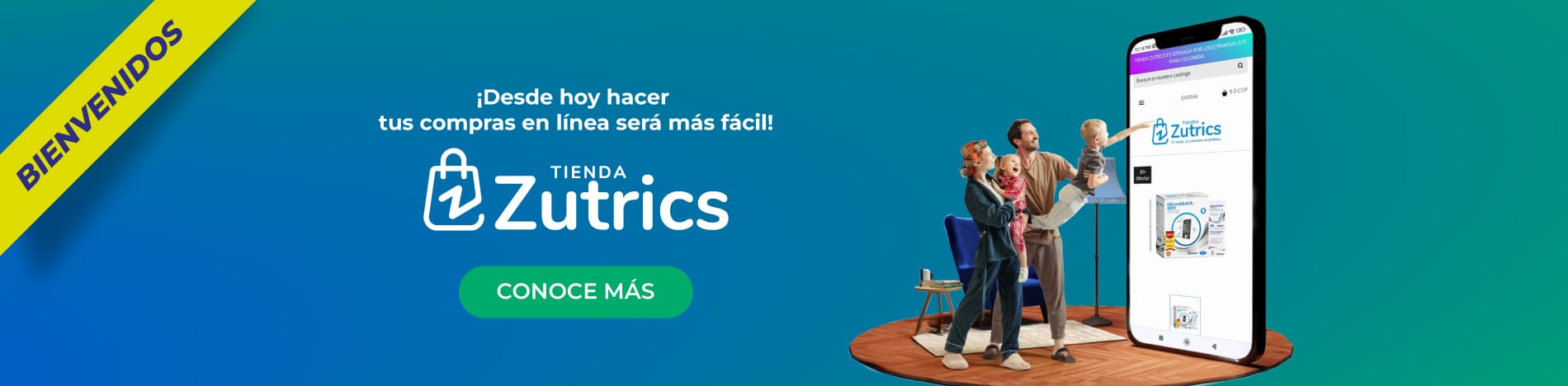 Tienda Zutrics Bienvenida